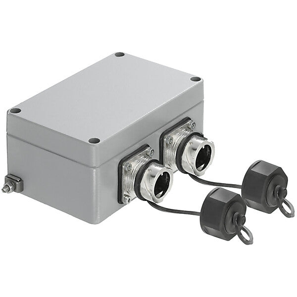 Weidmüller Flanschdose 2Port gerade IE-OM-V01M-K21-2S